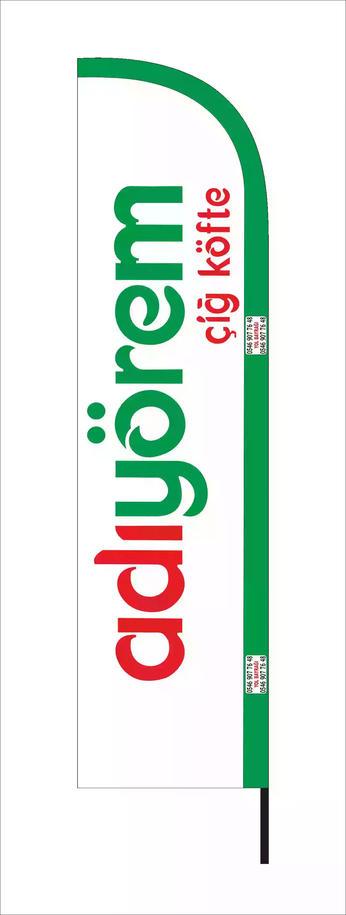 Çiğ Köfteci Yelken Bayrağı-2